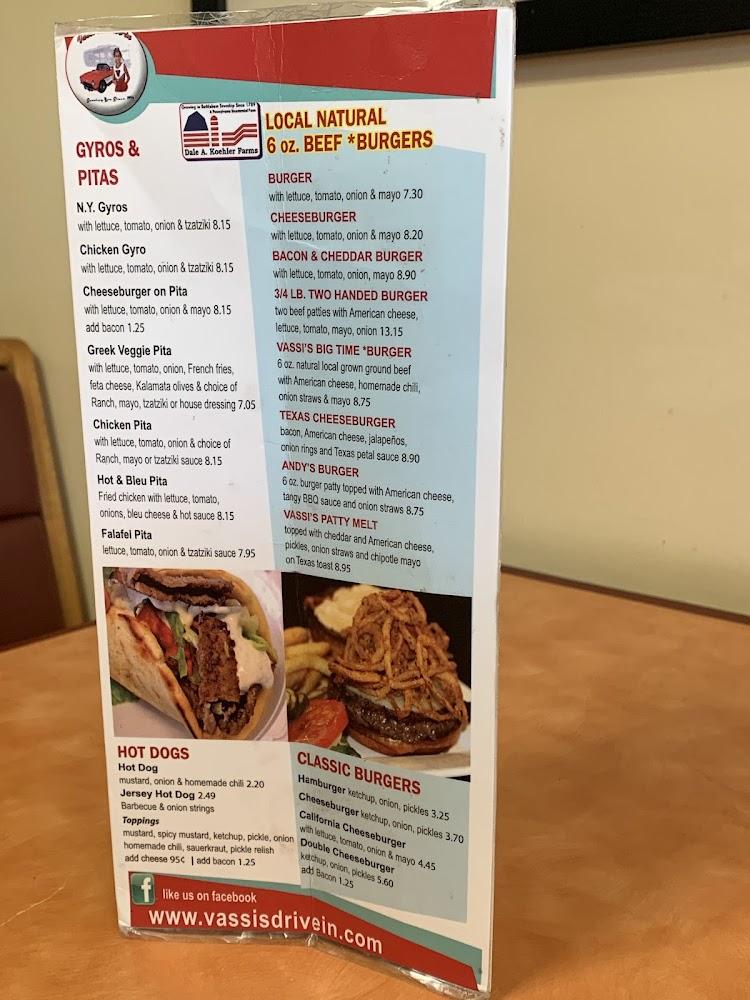 Vassi's Drive-In Menu image 3